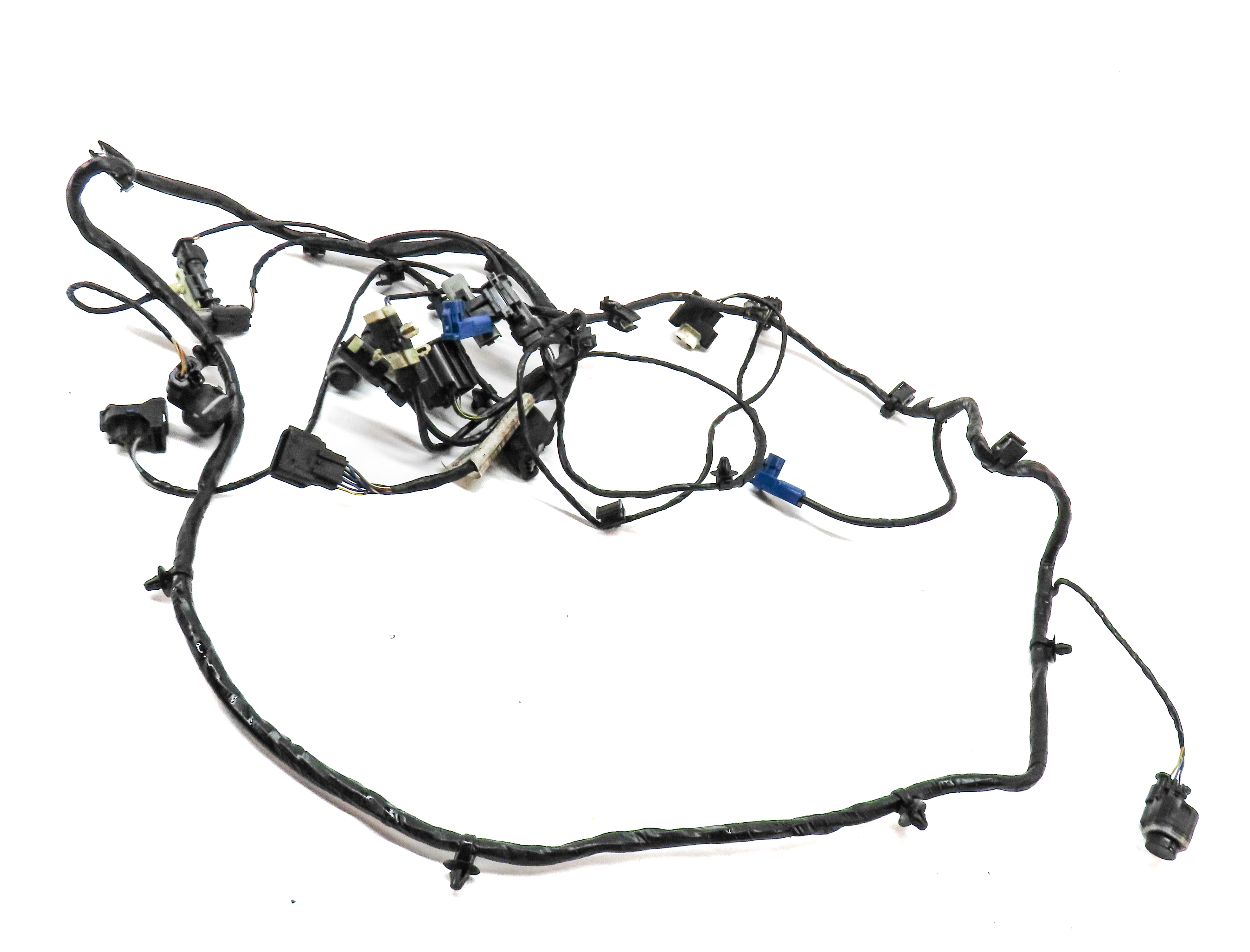 2013 RANGE ROVER EVOQUE (L538) FRONT PDC SENSOR SET-4 w/ CAMERA HARNESS (Black) — exact item pictured